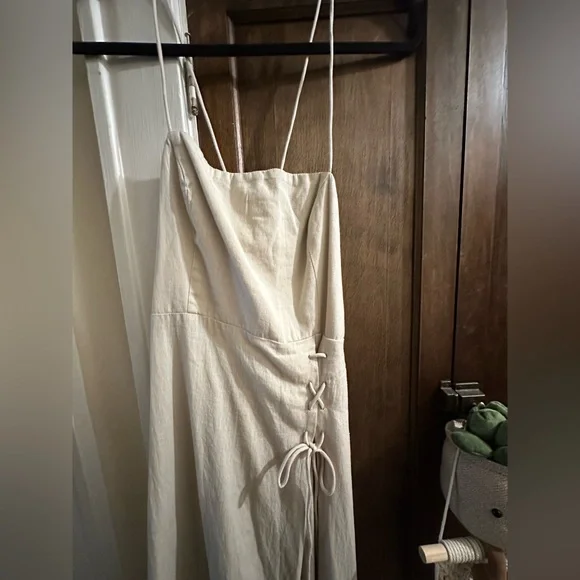 NWT Free People Size S- Francesca midi dress in ivory - Picture 6 of 11